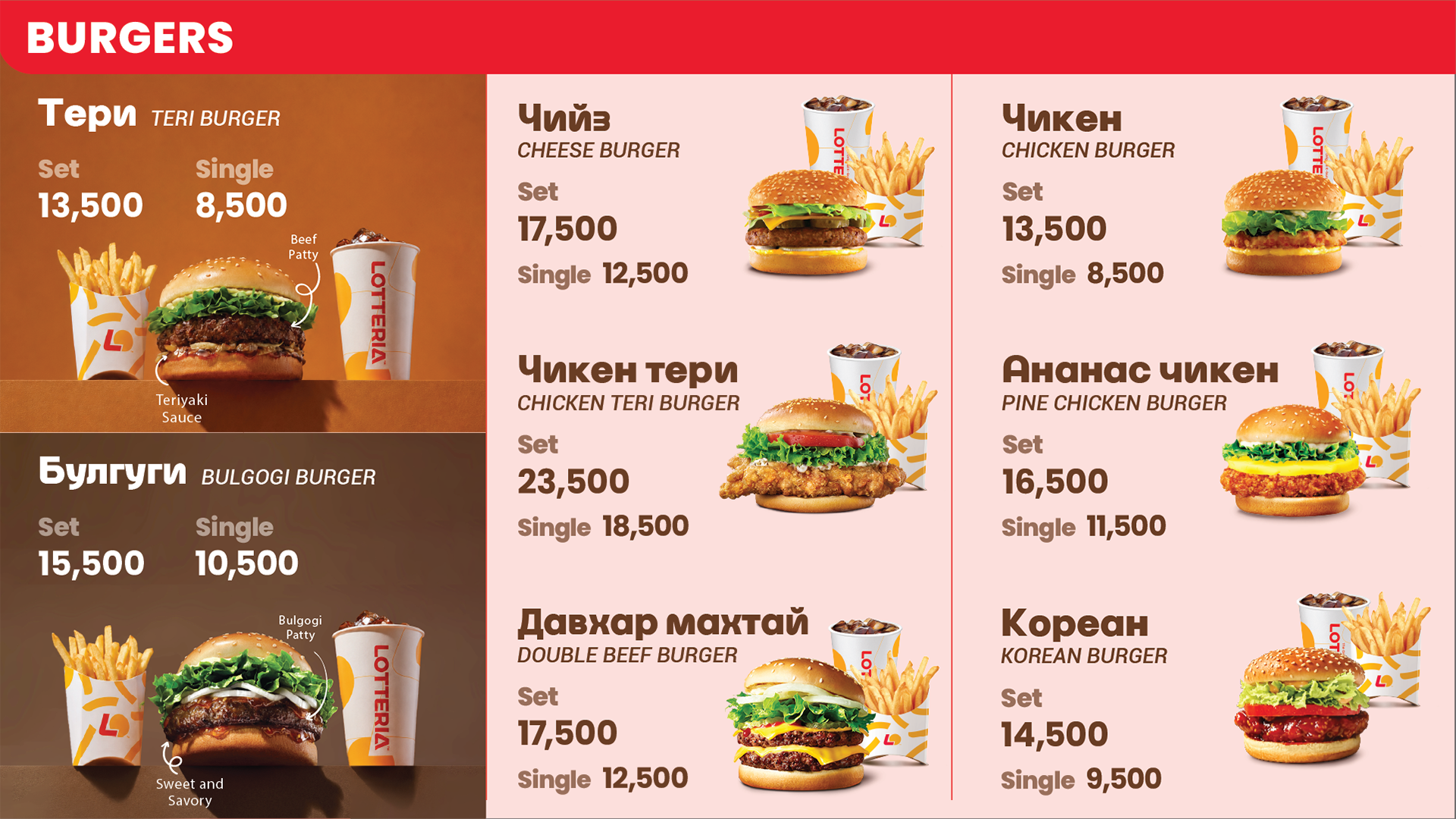 Burger menu